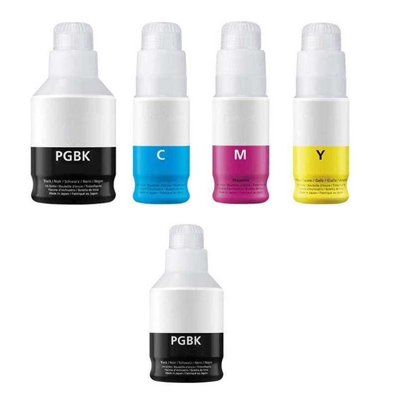 Canon Compatible GI-40 Full Set of Ink Bottles & EXTRA BLACK (2 x Black, /Cyan/Magenta/Yellow)